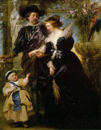 Peter Paul Rubens Rubens his wife Helena Fourment  and their son Peter Paul